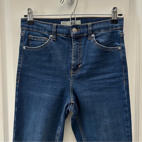 Topshop Jamie Skinny Jeans High Rise Ankle Length  Mid Indigo Blue Size 26 - Picture 9 of 15